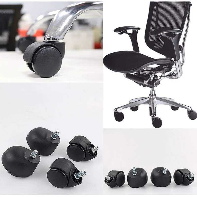 

5Pcs 1.5/2 Inch Chair Wheel Furniture Caster M10 Screw/Plate Castor Universal Wheel With Brake Replace Hardware Silent Protect