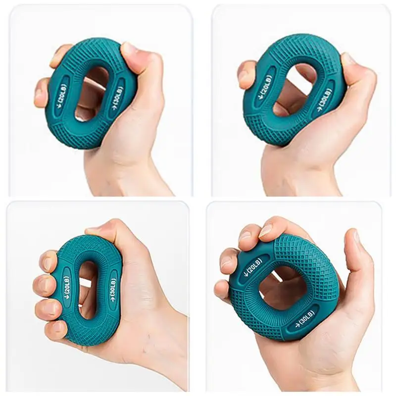 Silicone Finger Grip Ring para Exercício Fortalecedor Muscular Mão, Treinador de pulso, Expansor do carpo, Workout Fitness Device