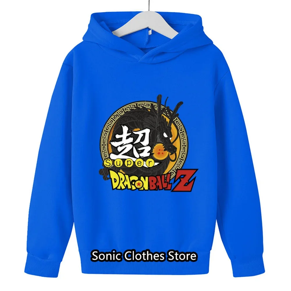 2024 Mode Dragon Ball Z Hoodie Voor Kinderen Jongens Sweatshirt Lente Herfst Jassen Goku Veget Pullover Hoodies Kinderkleding