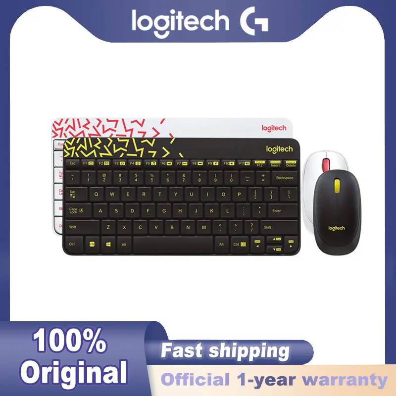 original Logitech MK240 Nano Wireless Keyboard and Mouse Combo Set Suitable for Laptop Desktop Computer Home Office Using