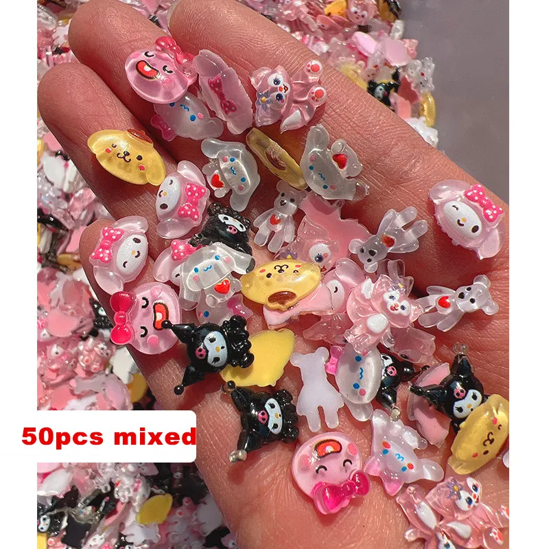 Sanrio Theme Nail Jewelry Charms Kit Kawaii Star Kirby/Hello Kitty Nail  Rhinestone Gems for Manicure DIY Crafts - AliExpress