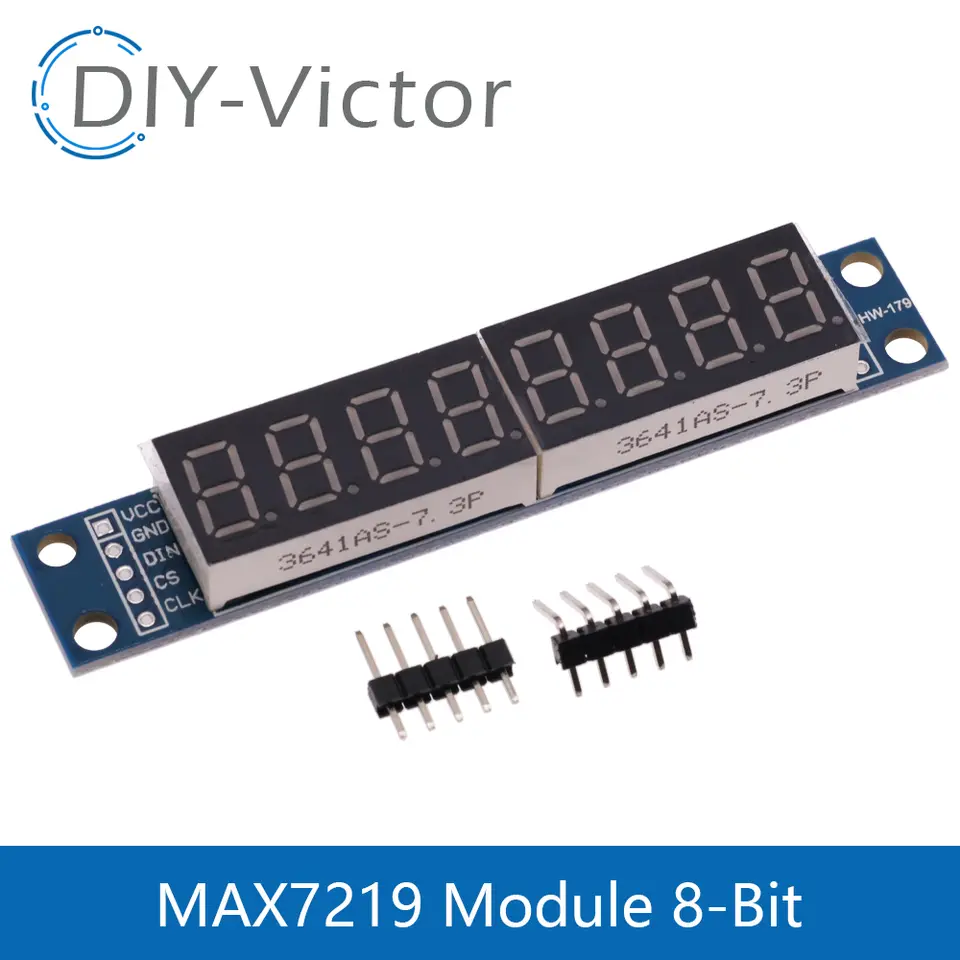 MAX7219 LED Microcontroller 4 In one Display with 5P Line Module 5V Operating Voltage for Arduino DIY 8x8 Dot Matrix Common image 9