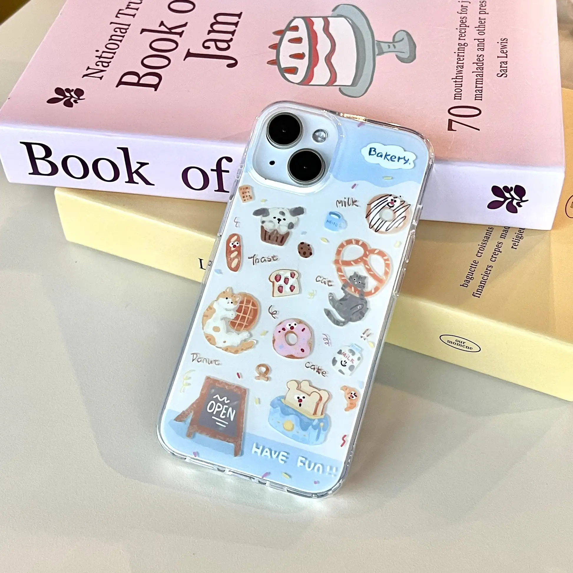 Luxury Cute Doodles Feather Texture Phone Case