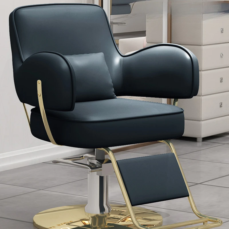 Makeup Beauty Barber Chair Reception Equipment Waiting Hair Cutting Barber Chair Comfort Chaise Coiffeuse Salon Furniture QF50BC