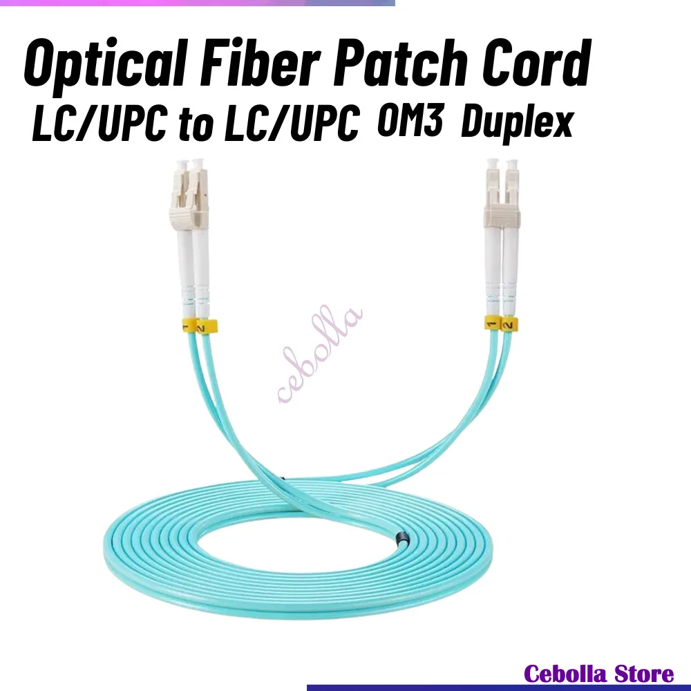 lot-de-20-pieces-de-patch-fibre-optique-lc-upc-vers-lc-upc-10gbps-om3-mm-50-125-multi-mode-20mm-type-duplexe