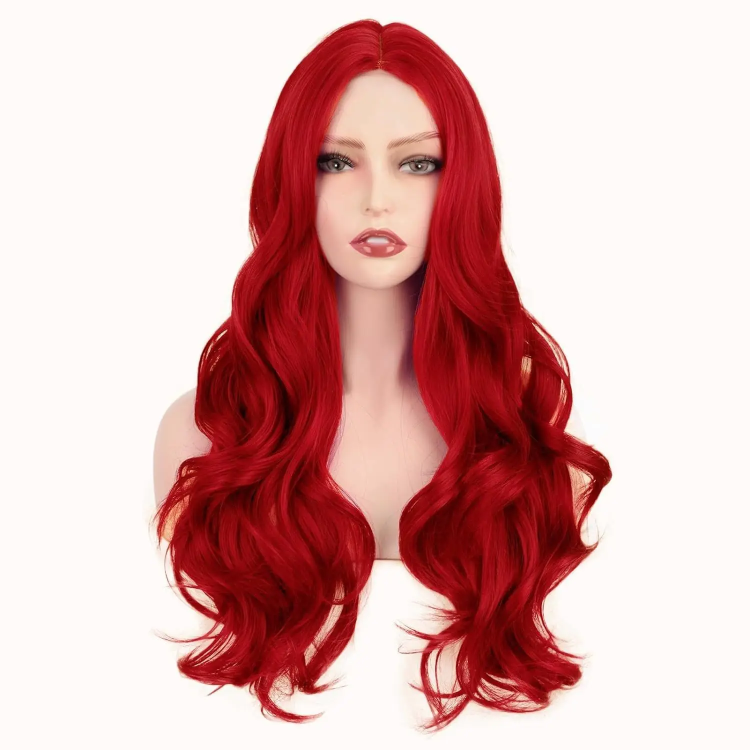 Impactante Peluca Roja De Moda Para Mujer: ¡Destaca Con Estilo!