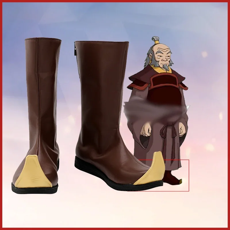 avatar-the-last-airbender-cosplay-botas-pu-sapatos-de-salto-alto-custom-made-halloween-prop