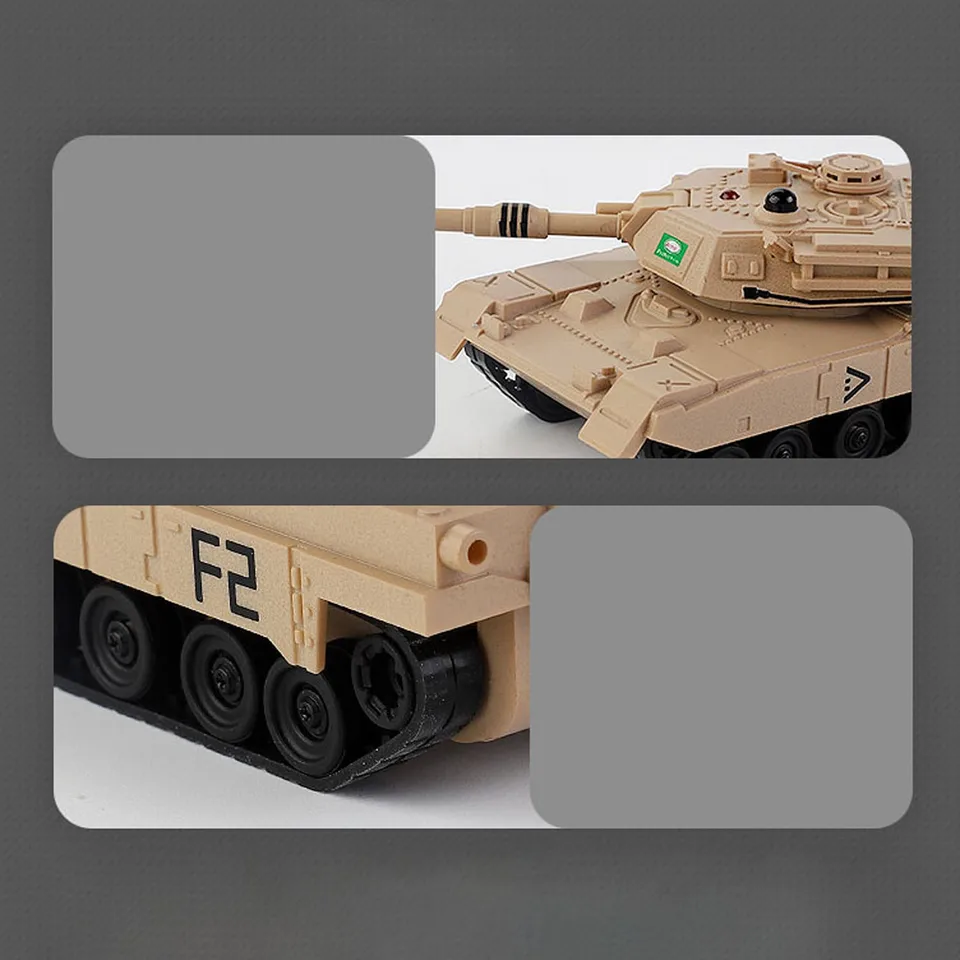 Jeu Interactif 2.4ghz Char RC Kikioo 1:32 Avec Tir De Balles - Télécommande 2.4G 360° | Jouet Guerre Interactive 6-12 Ans Char Télécommandé Enfant
