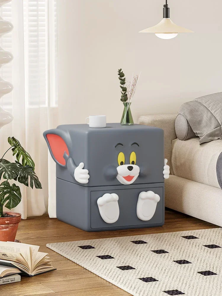 Cats and mice creative home bedroom bedside shelf several storage cabinets children bedside cabinet lockers.