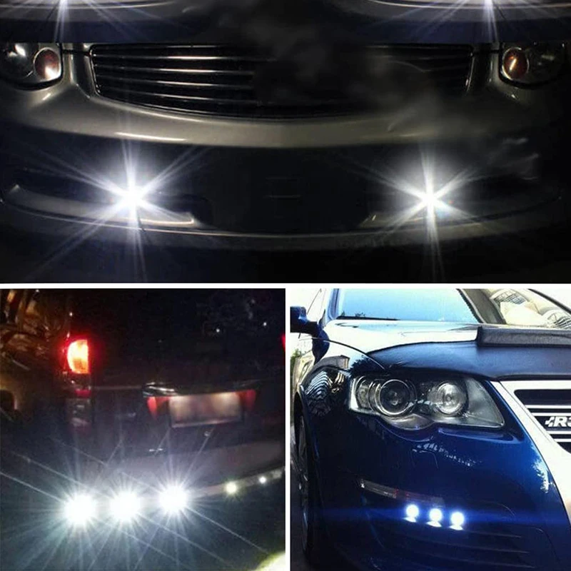 2-10 PCS 18MM Car DRL LED Eagle Eye Light Daytime Running Backup Marker Parking Fog Signal Lights 12V Waterproof Red Yellow