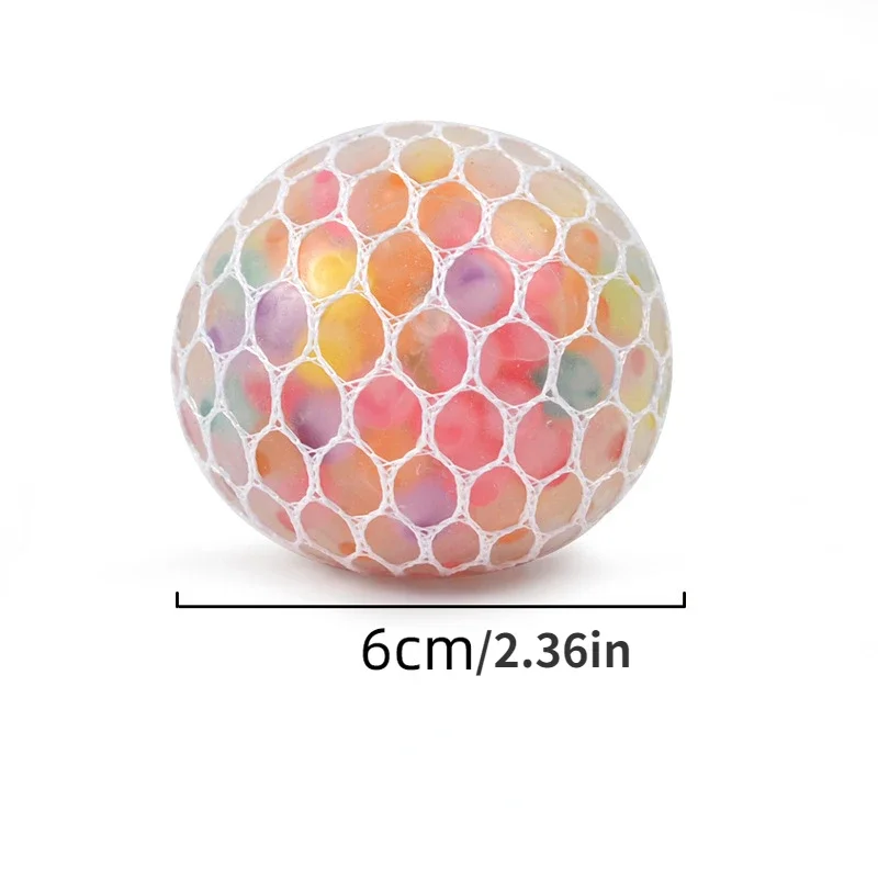 Squeeze Balls Stress Balls Fidgeting Toys Grape Balls Colored Beads Rainbow Balls Party Kids Baby Toys Water Polo Stress Relief
