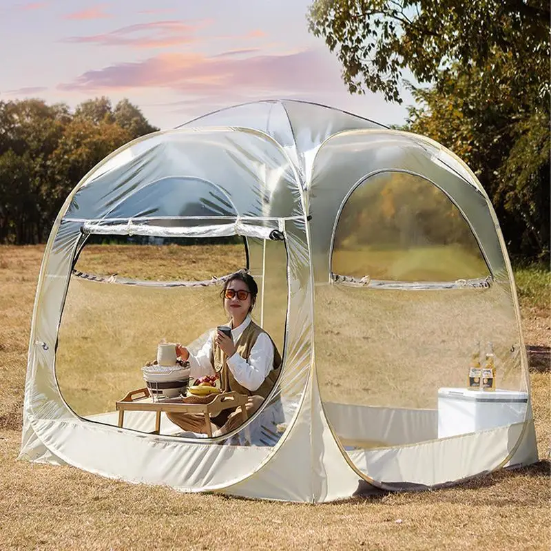 

Transparent Tent Starry Sky Tent Outdoor Bubble House Camp Winter Warmth Sun Room Restaurant Outdoor Camping picnic Tent