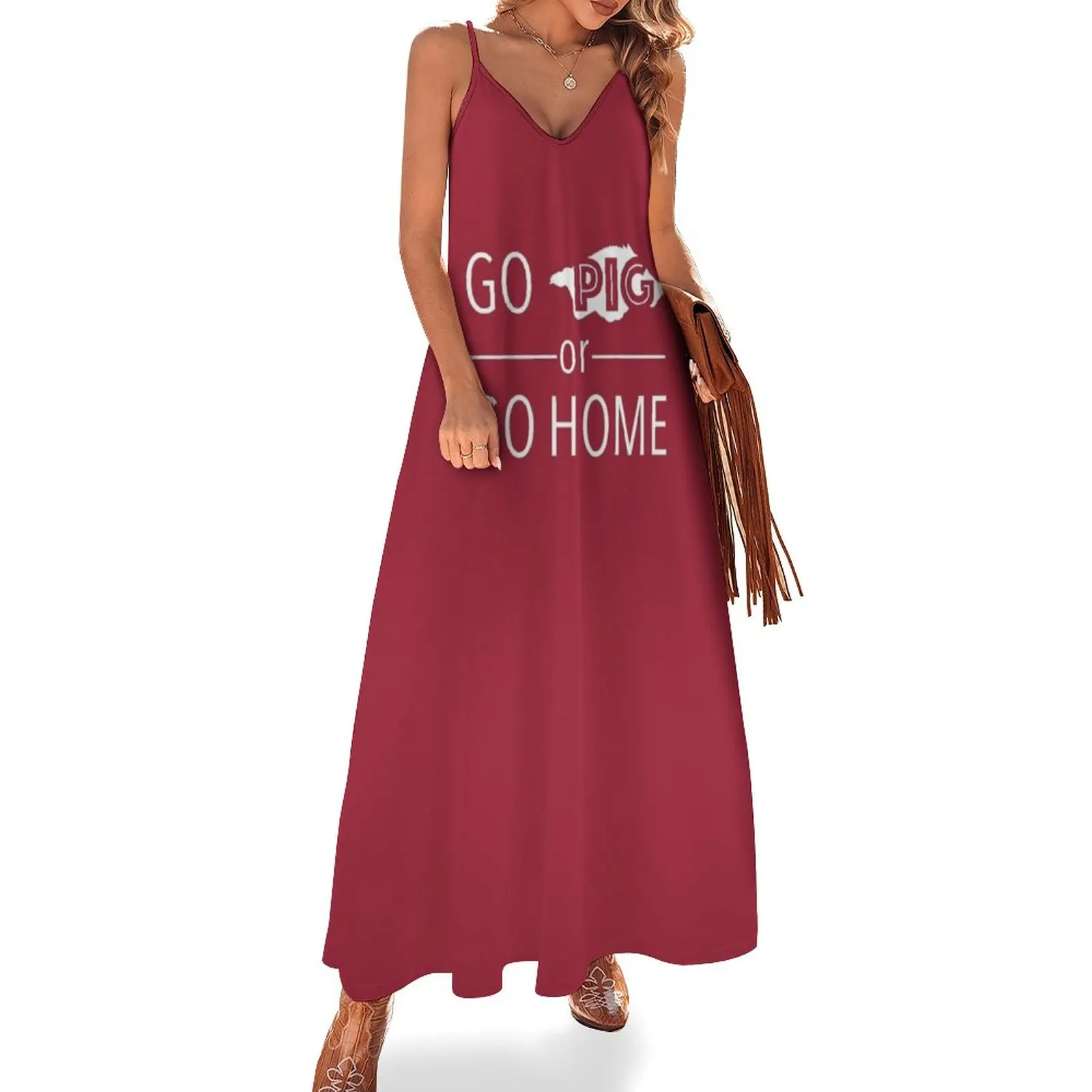 

Go Pig or Go Home Sleeveless Dress summer dress woman 2023 Dresses for wedding party woman dress