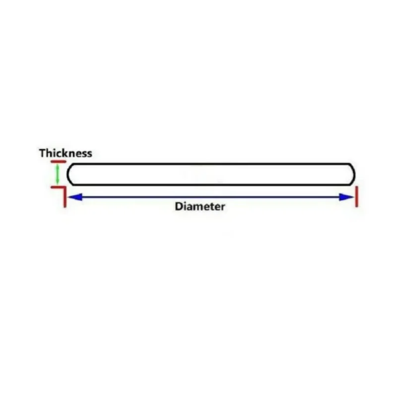 1.2mm 두꺼운 평면 미네랄 시계 크리스탈 29mmt 32mm 라운드 유리 날짜 창 버블 돋보기 Len T2509