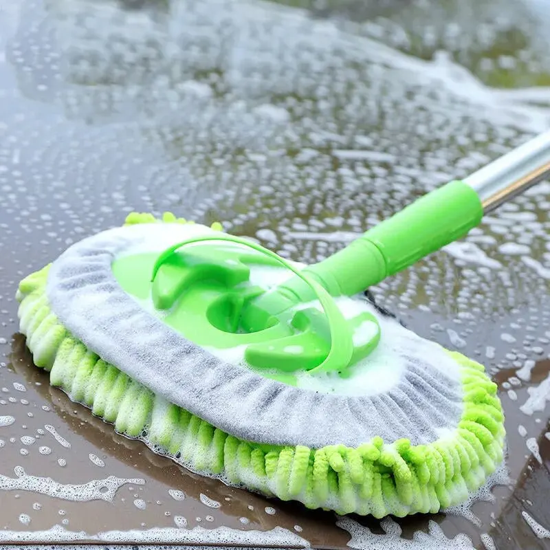 Car Washing Brush Telescopic Long Handle Cleaning Care Details Adjustable Super Absorbent Car Window Wash Tool