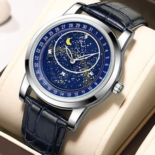 

2022 Top Mens Watches Business Gypsophila Stainless Steel Automatic Mechanical Watch Luminous Waterproof Moon phase AAA Clocks