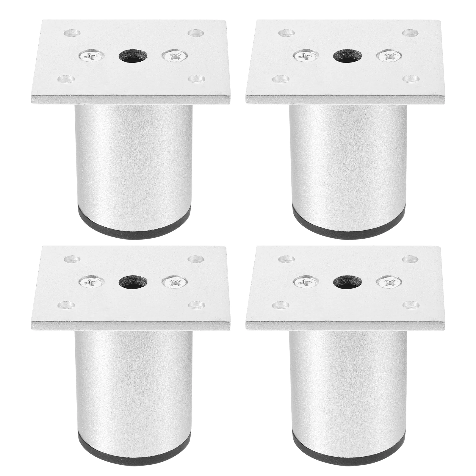 

4 Pcs Support Leg Sleeper Sofa Bed Round Adjustable Furniture Legs Aluminum Alloy Foot