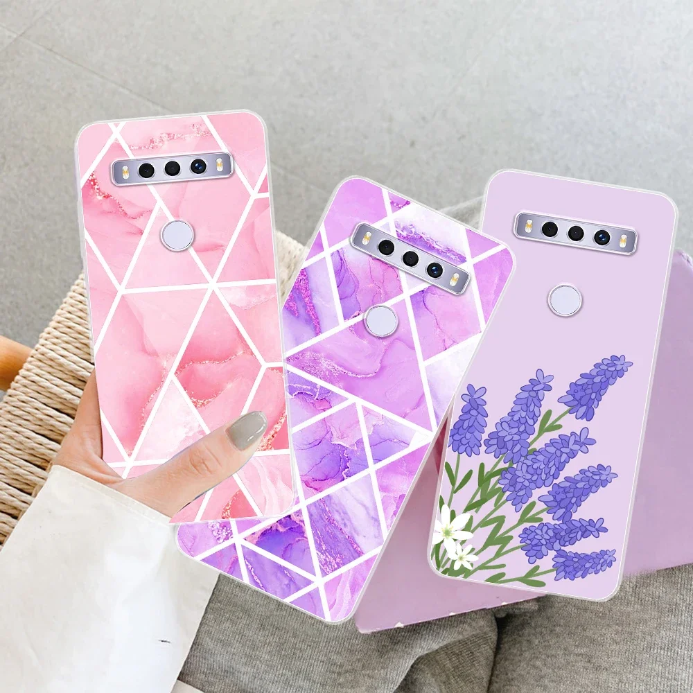 Stylish Clear Silicone Soft Shell Phone Case with Fashion Print Design