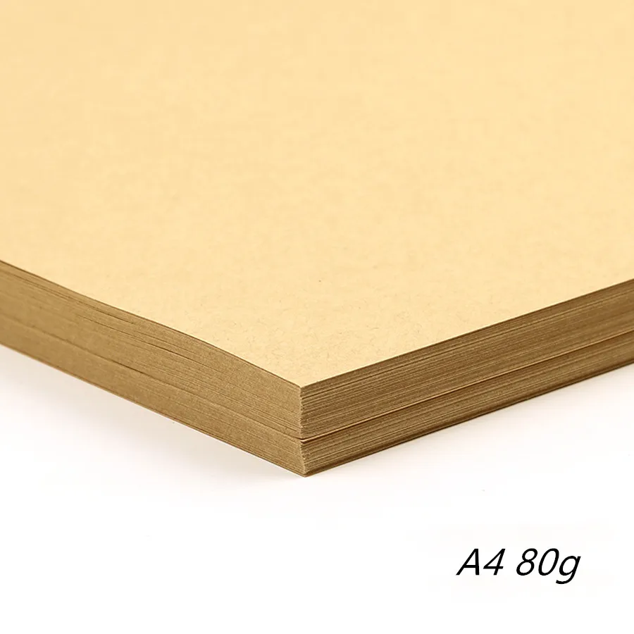 20 Sheets A4 Brown Kraft Paper DIY Handmade Card Making Craft Paper Cardboard 80gsm-400gsm Thick Paperboard Cardboard