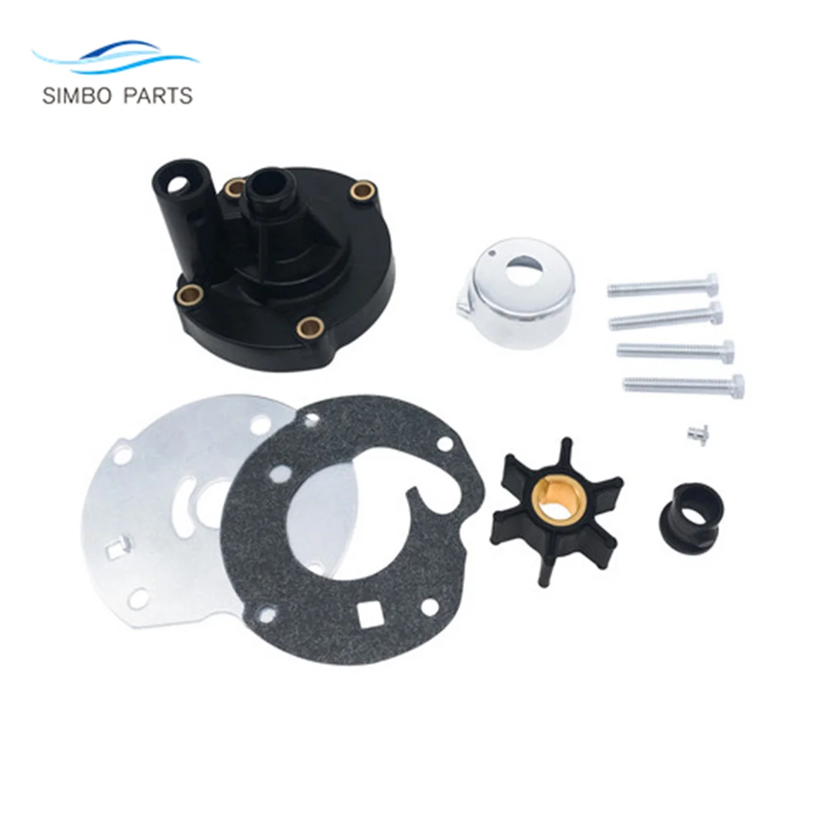 0763758 Water Pump Impeller Kit For Johnson Evirude 6 HP Outboard Motors 763758 778166 0379771 0389228 0382797 0778166 0391391