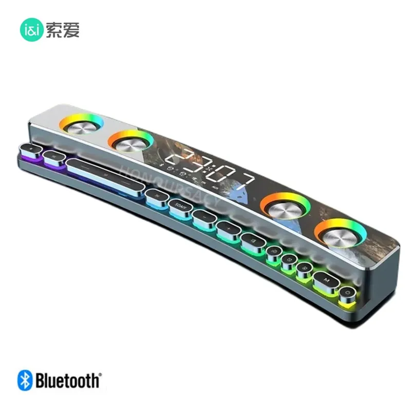 3600mAh BT Wireless Game Bluetooth Speaker Soundbar USB 3D Stereo