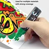 Large Capacity Acrylic Marker Pen 8MM/15MM Ultra Wide Line Width 15 Colors POP Pens Color Hand Drawn Advertising Poster Markers 4