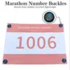 4 Pieces Race Number Plastic Buckle, Field Activity Accessories ,Plate Holder Running Competition Bib Number 1