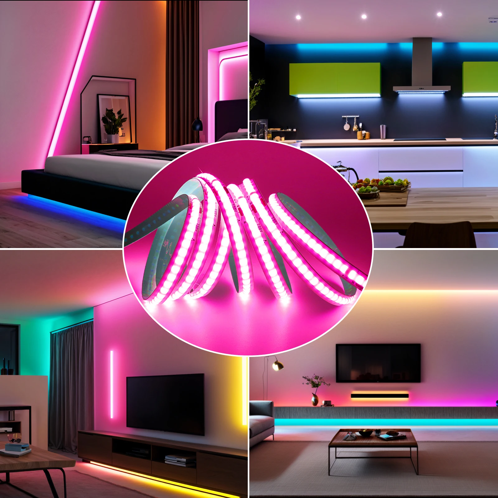 Vibrant Flexible LED Ribbon Light - Multi-Color Options