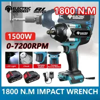 1800N.m DTW700 High Torque Brushless Electric Impact Wrench Rechargeable Wrench Cordless For Makita 18v Battery 1