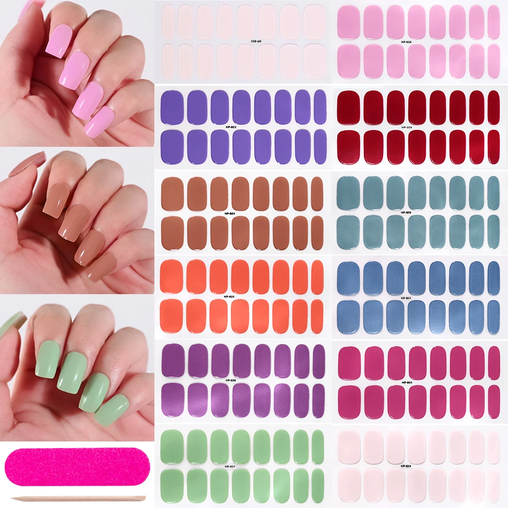 16 Streifen rosa Rose halbgehärtete Gel-Nagelaufkleber UV/LED-Lampe Gel-Nagellack-Aufkleber selbstklebende Schieber langlebige Nagelfolien mit vollständiger Abdeckung – Detail 1