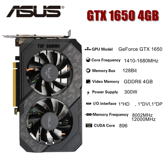 display card for pc ASUS Graphic Card GTX 1060 960 750 ti 1070 1660 1650 1050 2-3-5-6GB Video Cards GPU SALE RTX good pc graphics card Graphics Cards