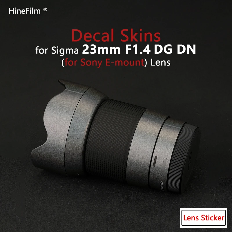 

Lens Skin for Sigma 23 F1.4 DG DN FOR Sony E Mount Lens Decal Skin 23mm F1.4 Lens Protective Anti-scratch Warp Cover Film