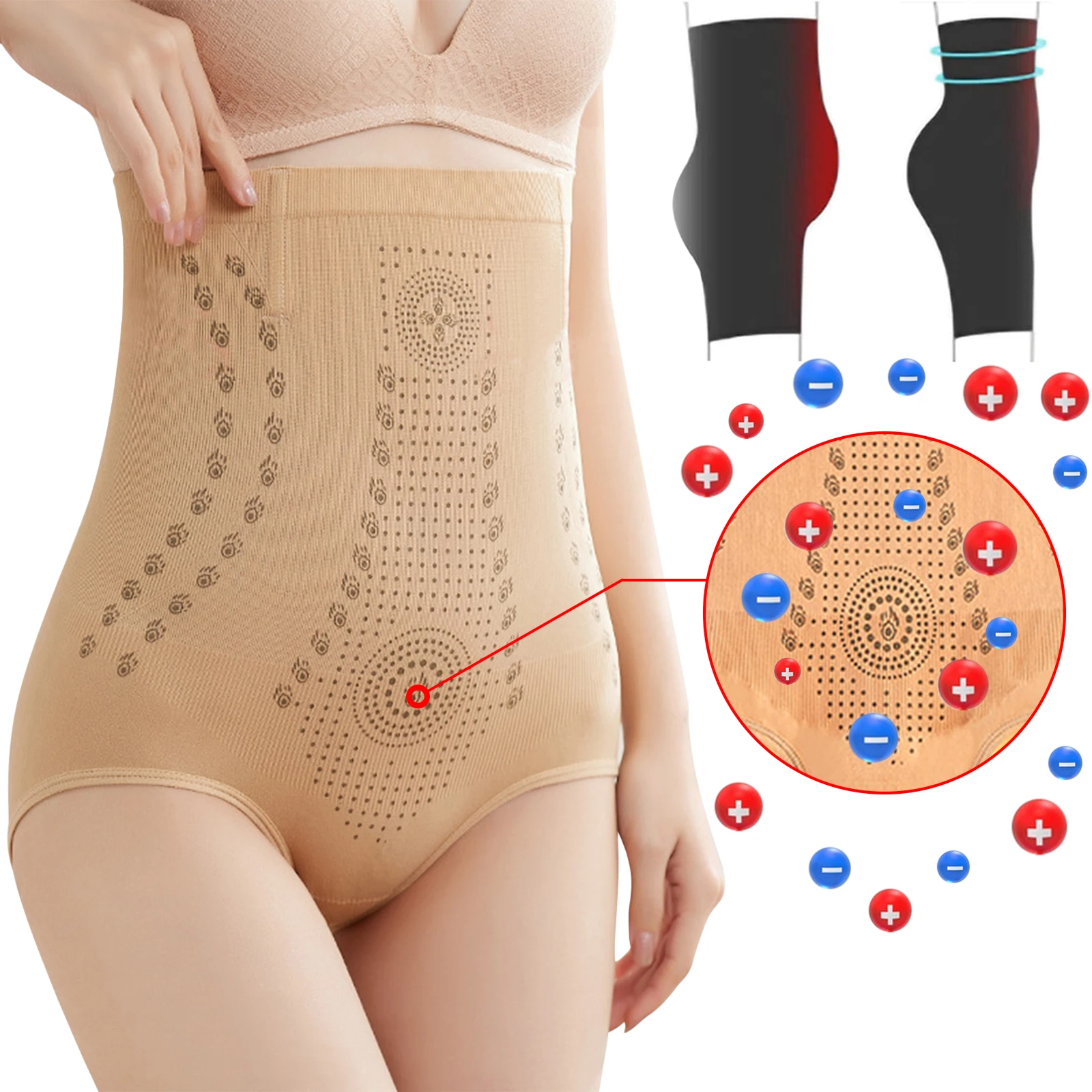 Slimming Waist Shapers Ion Fat Burning Shaper Tummy Control Shapewear Trainer Underwear Women Panties Buttock lift Body Shaper shapewear panties