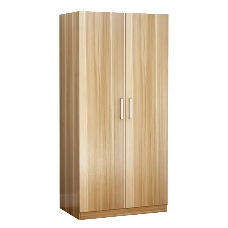 

Простой домашний двухдверный шкаф, экономичный шкаф из цельной древесины, гардероб, подвесной гардероб на заказ