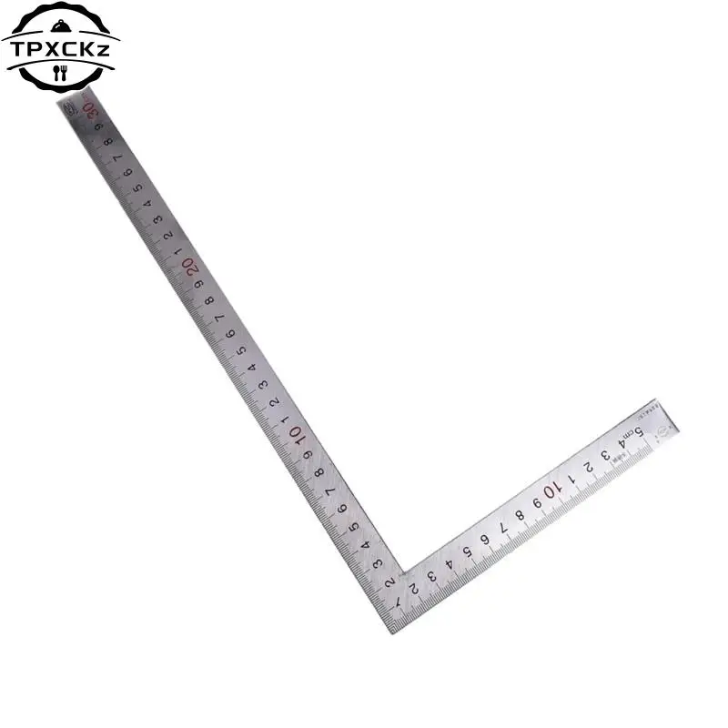 White Arcade Tri Square set Tool 90 Degrees Right Angle Ruler 12