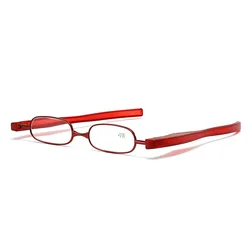 Revolutionary Rotating Foldable Ultra - Light Reading Glasses - +400 (Red)