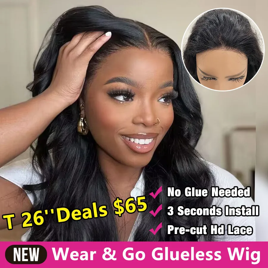 32 Inch 13x6 Hd Lace Frontal Wig Body Wave Glueless Preplucked Human