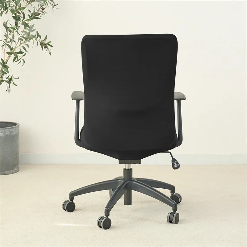 Chair Cover 1PC Solid Color Office Chair Stretch Computer Chair Lift Rotating Gaming Case for Funda Silla Escritorio Study