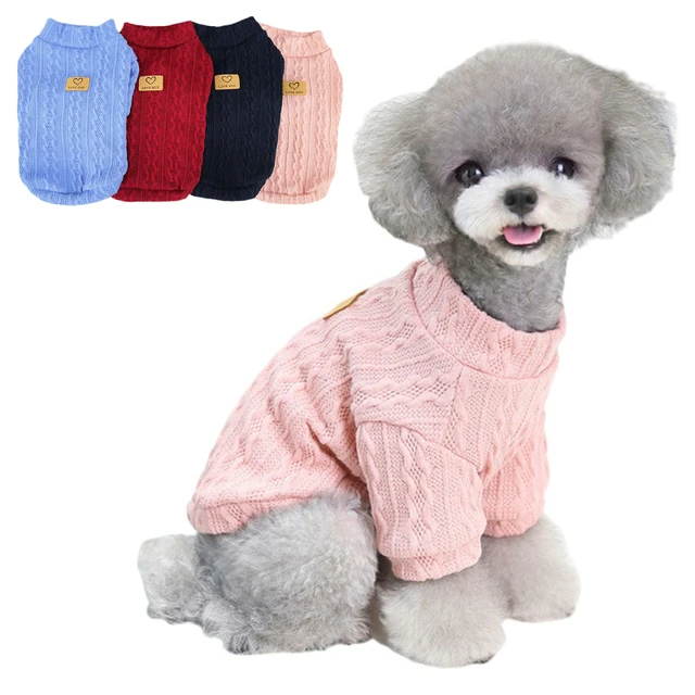 Dog Sweater Warm Pet Sweater Dog Sweaters for Small Dogs Medium Dogs Cute  Knitted Classic Sweater for Girls Boys Puppy Cat - AliExpress