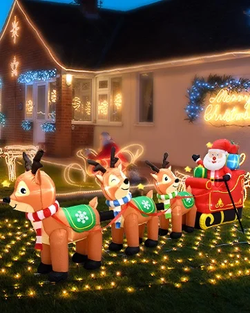 Inflatable Santa Sleigh