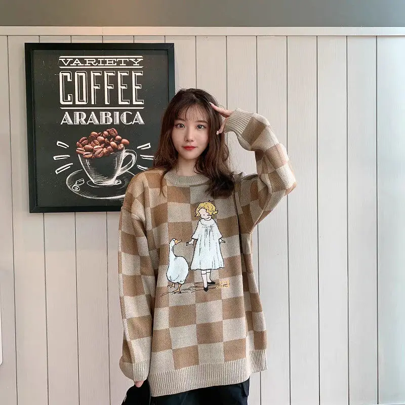 Harajuku Girl Print Sweater - Image 6