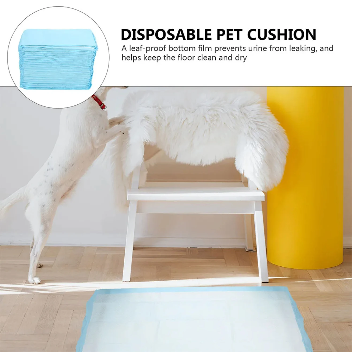 Super Absorbent Extra Large Non-woven Fabric Disposable Pet Pee Mat Dog Pads 40 Pcs Portable Diapers Cushion Toilet Supplies Dog Pee Pad