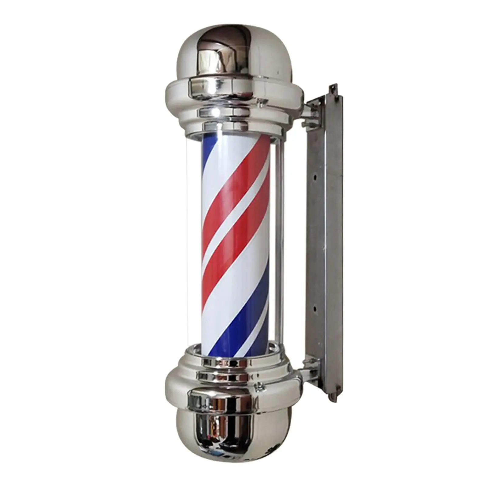 Rotating Barber Pole Lights LED Strips Night Lights Wall Mounted Hair Salon for Indoor Hairdressing Window Street