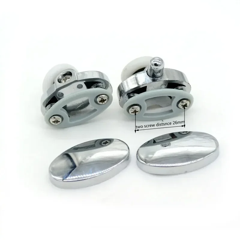 Shower Cabinet Roller Wheel Set of 8 new Oval butterfly single wheel Shower door rollers 23mm/25mm/20mm