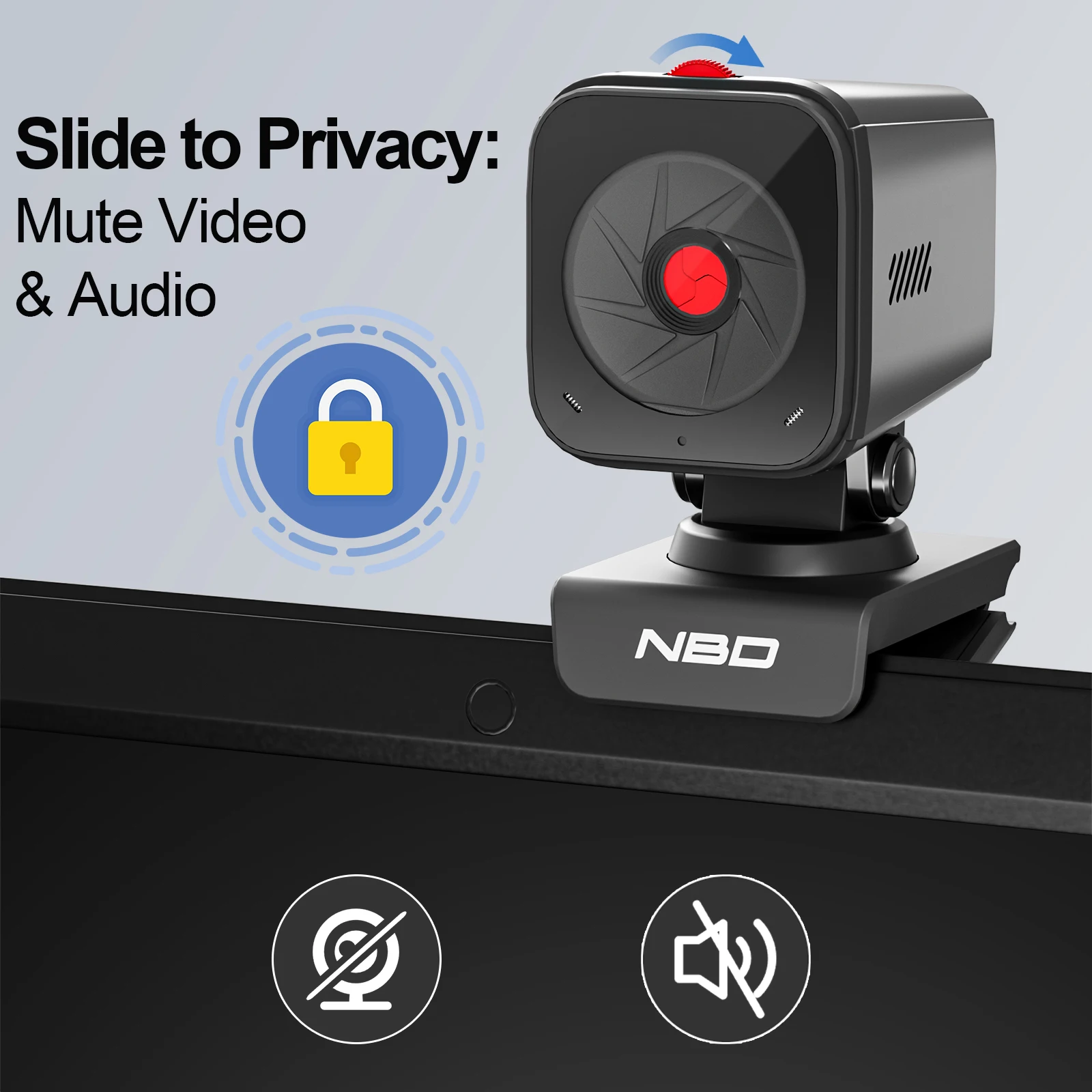 Digital Zoom Autofocus Noise Reduction Remote Control App Control Angle View Photography Video Privacy Cover Webcam
