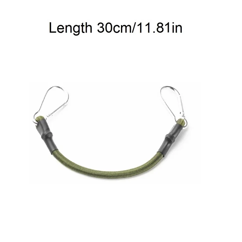 Durable Outdoor Elastic Tie Strap with Carabiner Hooks