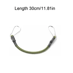 Durable Outdoor Elastic Tie Strap with Carabiner Hooks (30cm)