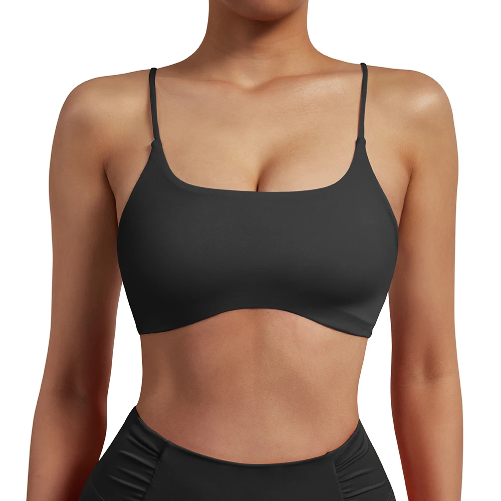 Women Sports Bra Sexy Criss Cross Straps Backless Elastic Breathable Breast Leisure Underwear
