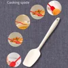 6Pcs White Food Grade Silicone Spatula Set Non Stick Heat Resistant Spatulas Turner for Cooking Baking Mixing Baking Tools 4