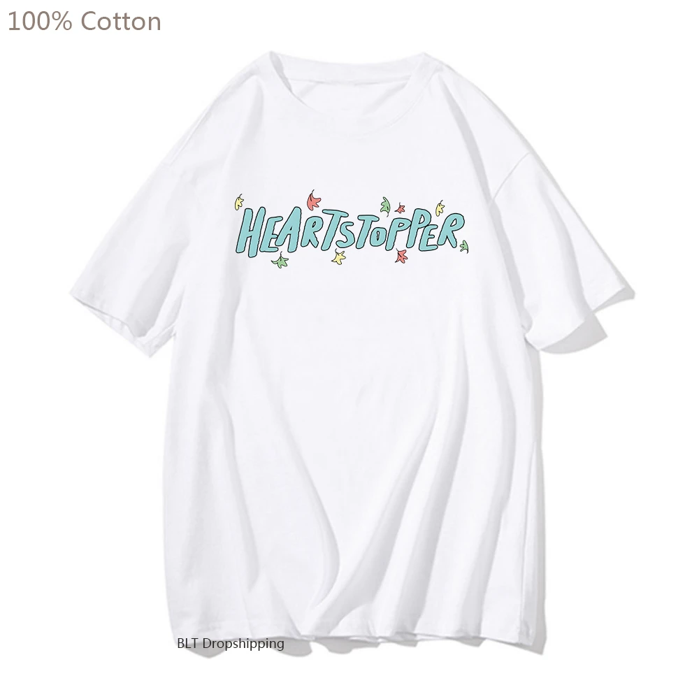 Camiseta LGBT Heartstopper 100% algodón, ropa de verano, camiseta Gay lesbiana, camisetas Unisex, camisetas de moda| - AliExpress